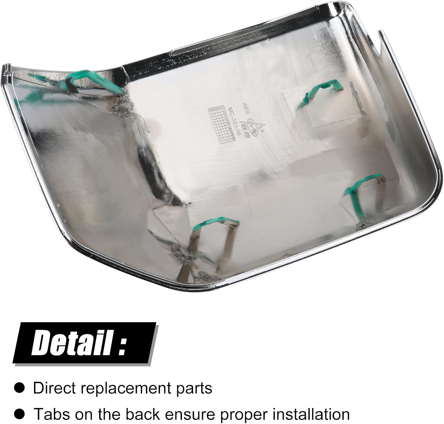 Covelta Mirror Cover Caps Replacement for 2015-2020 Ford F150（Chrome）