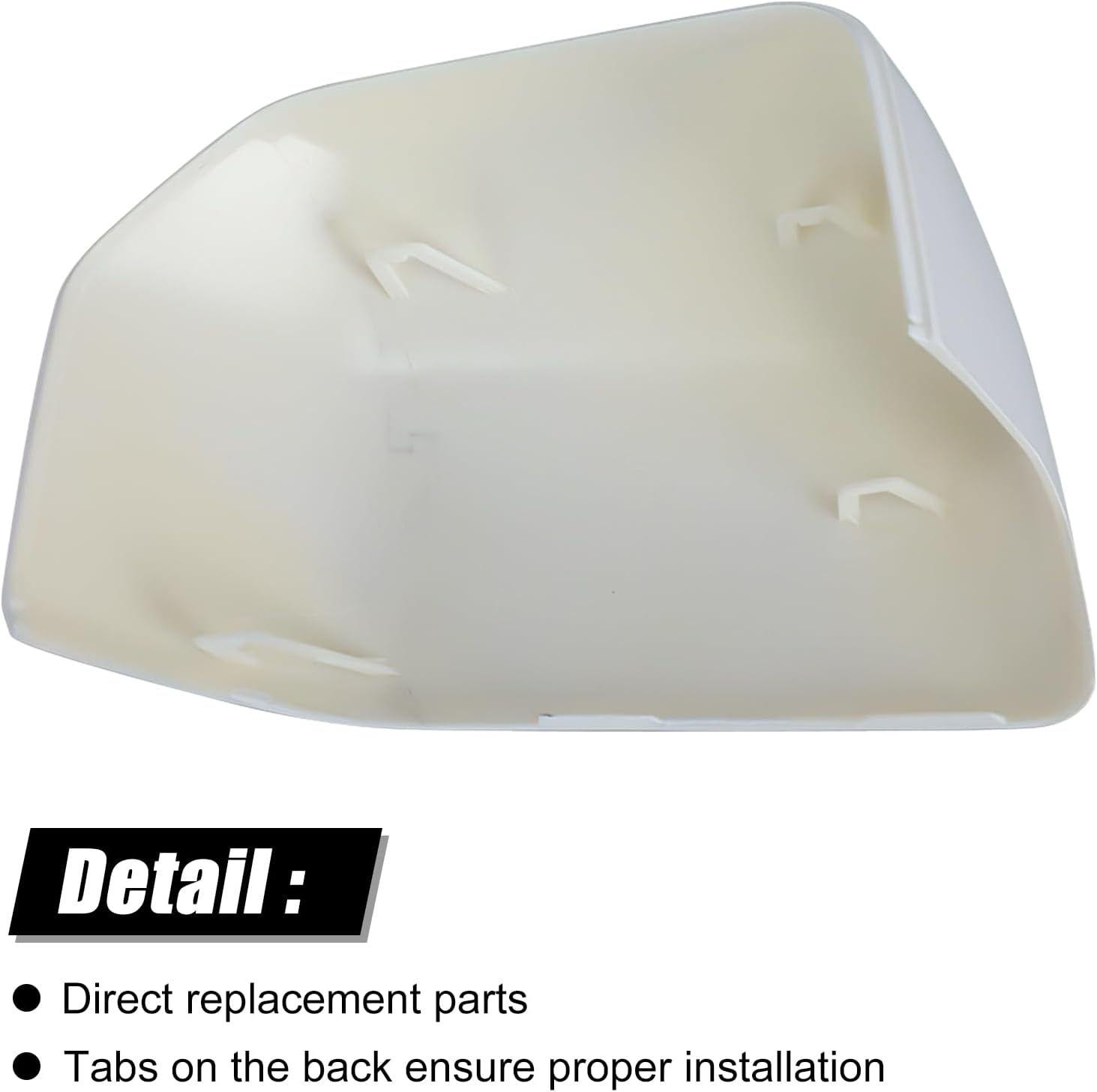 Covelta Mirror Cover Caps Replacement for 2015-2020 Ford F150（White）