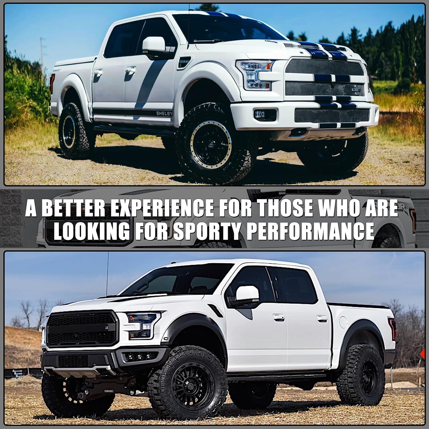 Covelta Mirror Cover Caps Replacement for 2015-2020 Ford F150（White）