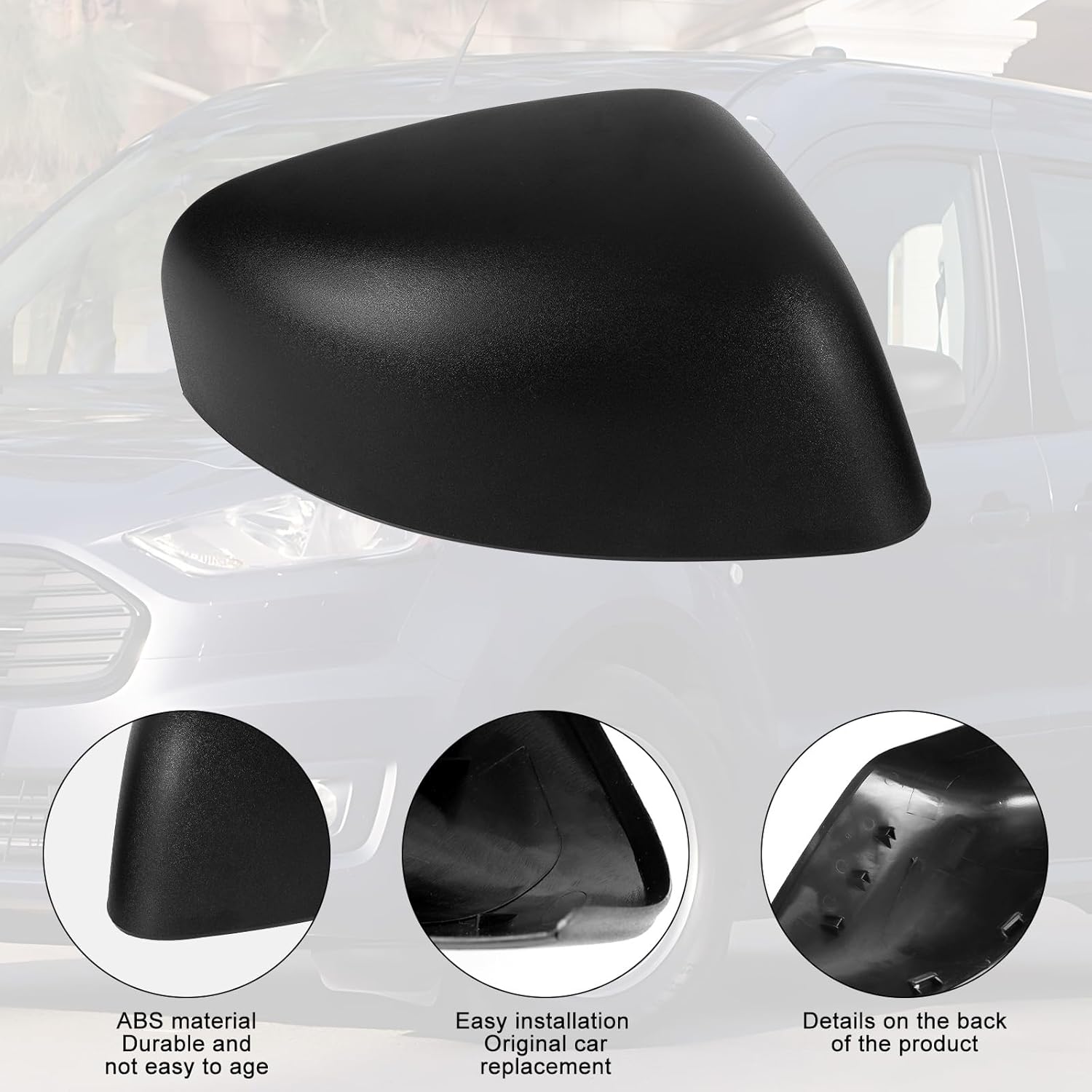 Covelta Right Mirror Cover Cap Replacement for 2014-2023 Ford Transit Connect