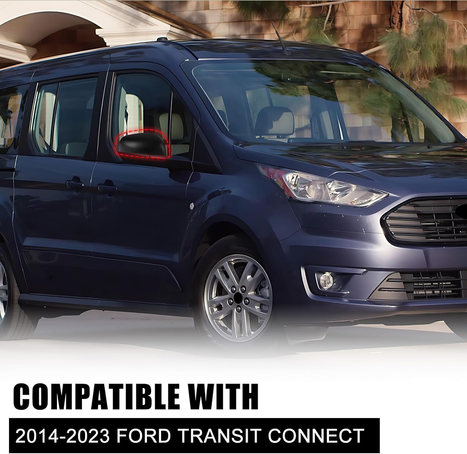 Covelta Right Mirror Cover Cap Replacement for 2014-2023 Ford Transit Connect