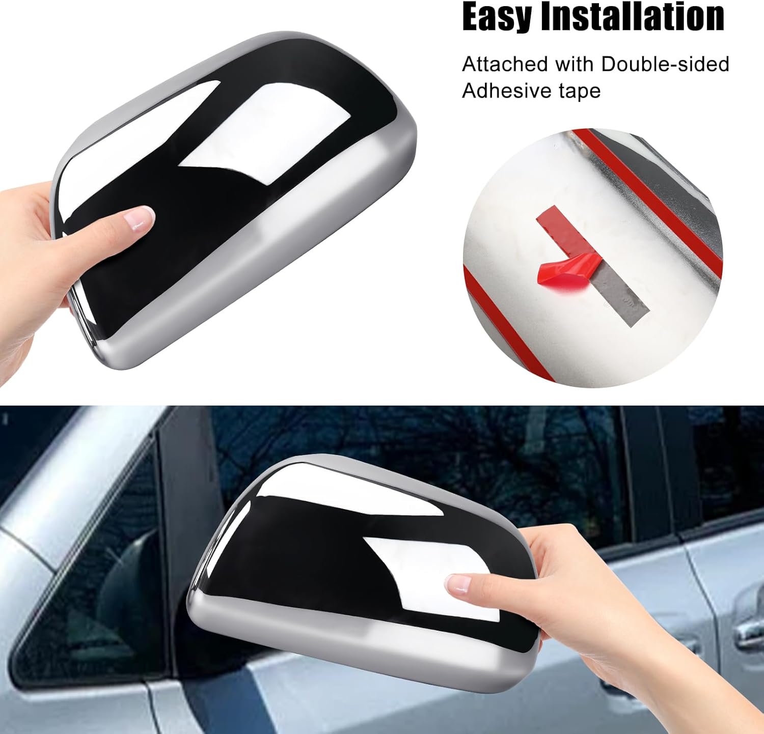 Covelta Left & Right Mirror Cover Caps Replacement for 2011-2019 Toyota Sienna