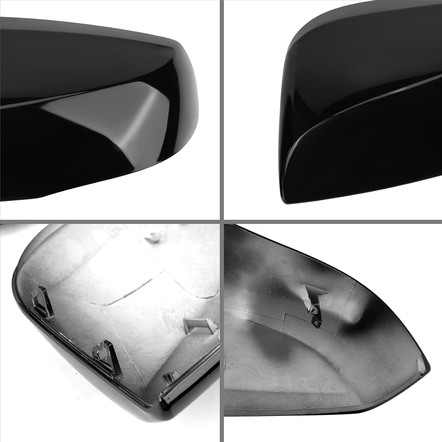 Covelta Mirror Cover Caps Replacement for 2016-2023 Toyota Tacoma With Turn Signal（Black）