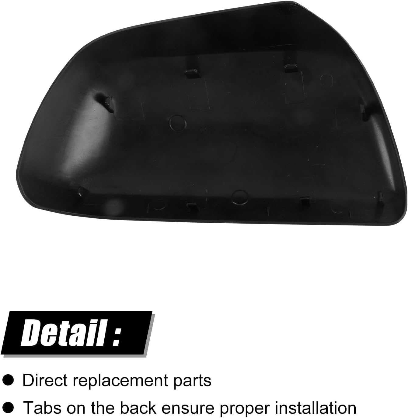 Covelta Left Side Mirror Cover Cap Replacement for 2012-2015 Toyota Tacoma（White）