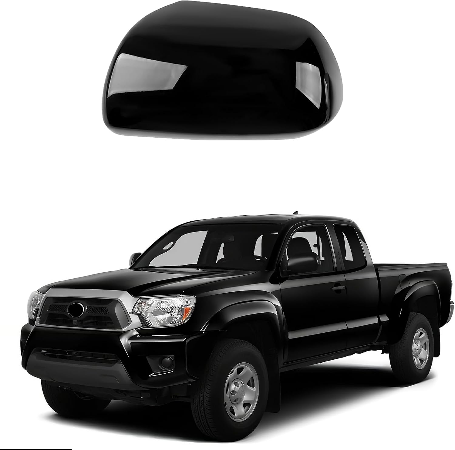 Covelta Left Side Mirror Cover Cap for 2011-2015 Toyota Tacoma Without Turn Signal Model