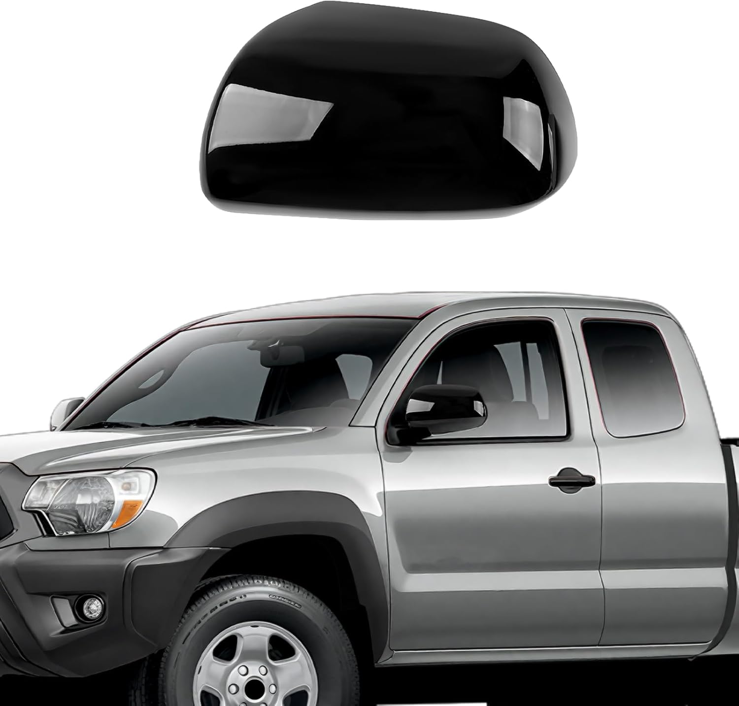 Covelta Left Side Mirror Cover Cap for 2011-2015 Toyota Tacoma Without Turn Signal Model