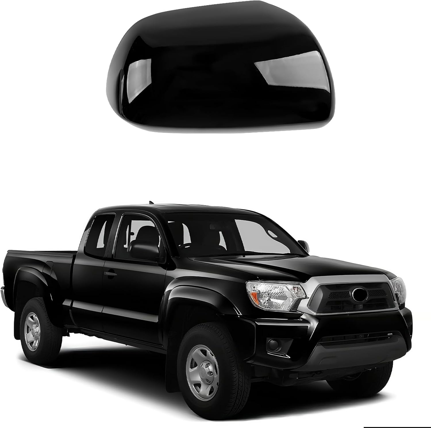 Covelta Right Side Mirror Cover Cap for 2011-2015 Toyota Tacoma Without Turn Signal Model