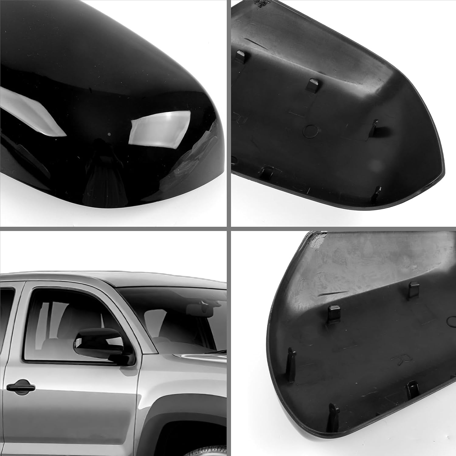 Covelta Right Side Mirror Cover Cap for 2011-2015 Toyota Tacoma Without Turn Signal Model
