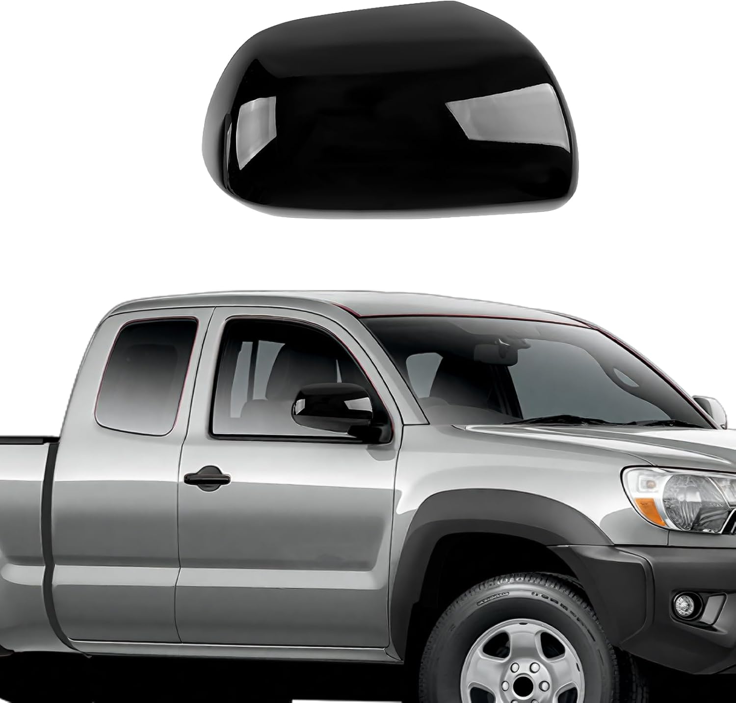 Covelta Right Side Mirror Cover Cap for 2011-2015 Toyota Tacoma Without Turn Signal Model