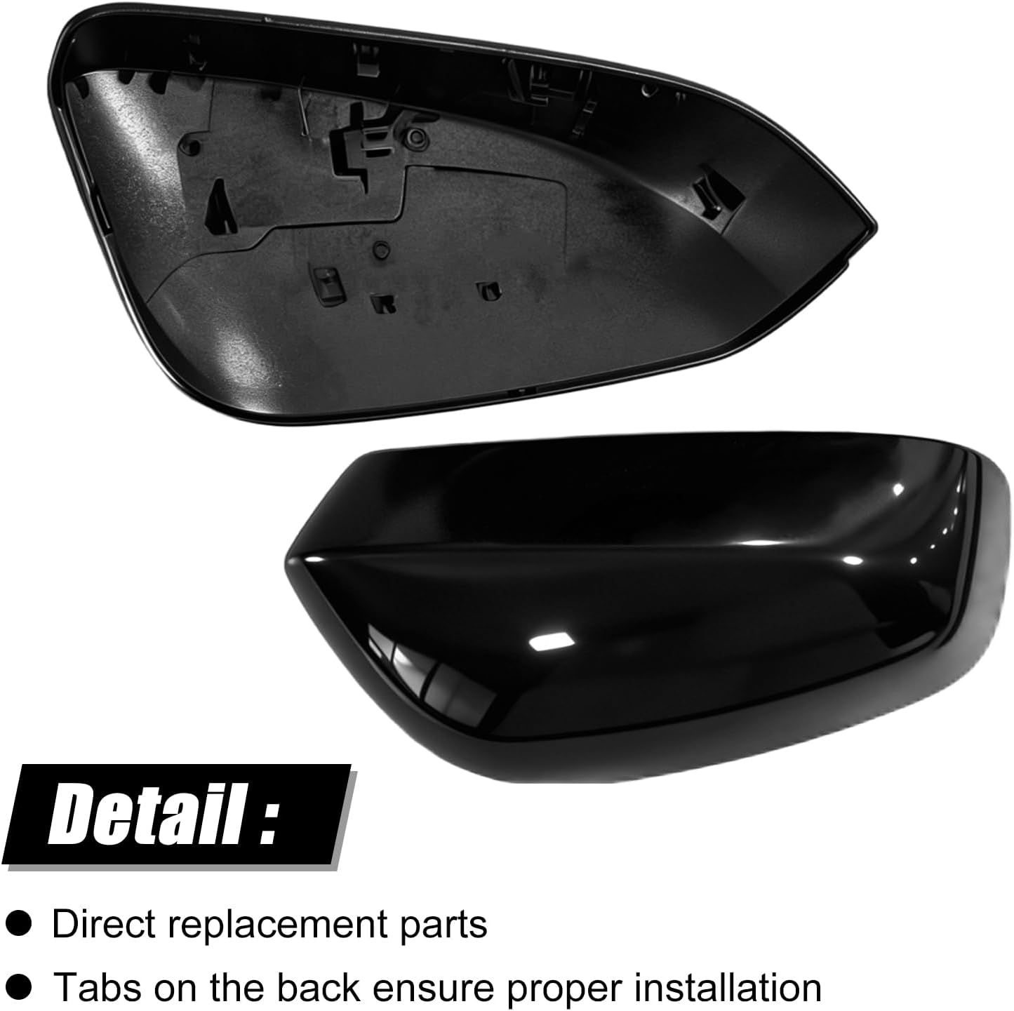 Covelta Mirror Cover Replacement for 2024-2026 Toyota Tacoma Without Turn Signal