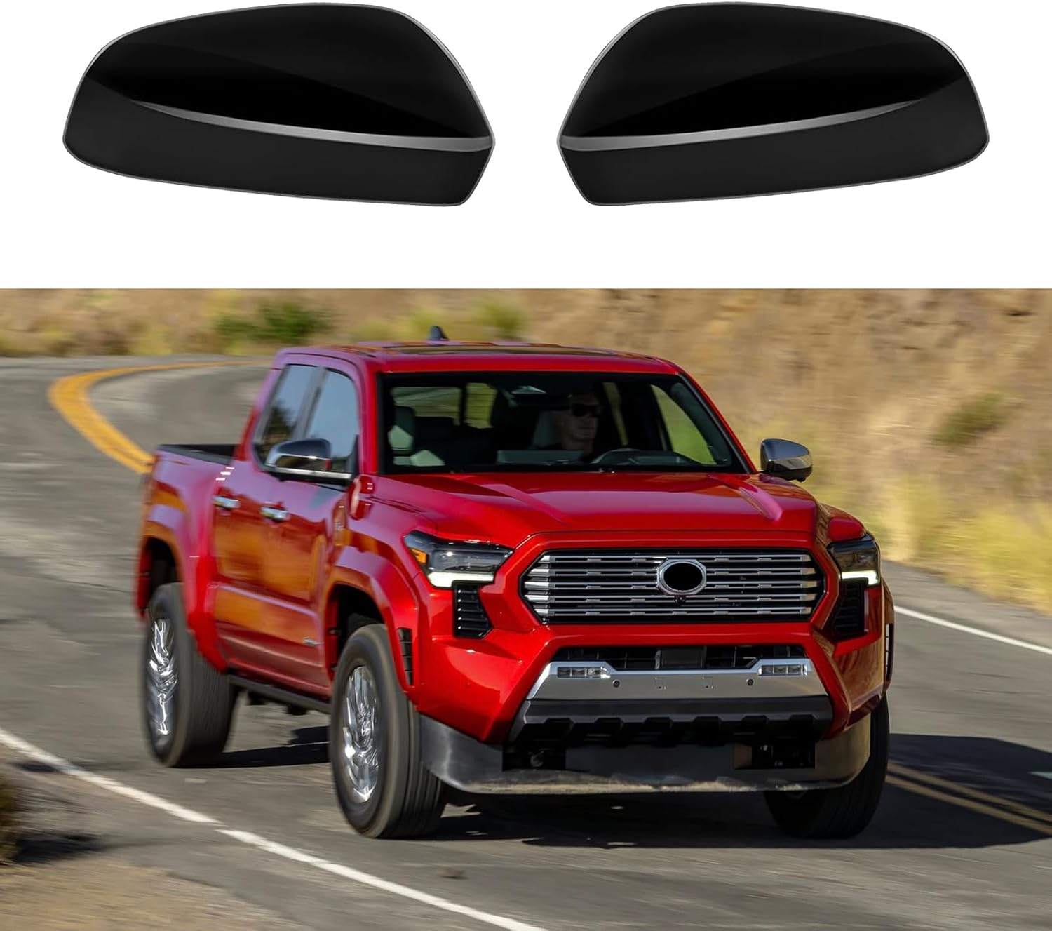 Covelta Mirror Cover Replacement for 2024-2026 Toyota Tacoma Without Turn Signal