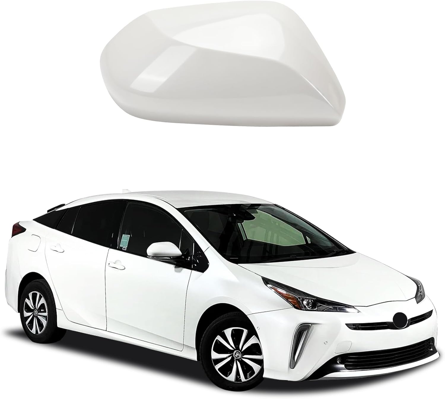 [Copy]Covelta Right Passenger Side Mirror Cover Replacement for 2016-2021 Toyota Prius（White）