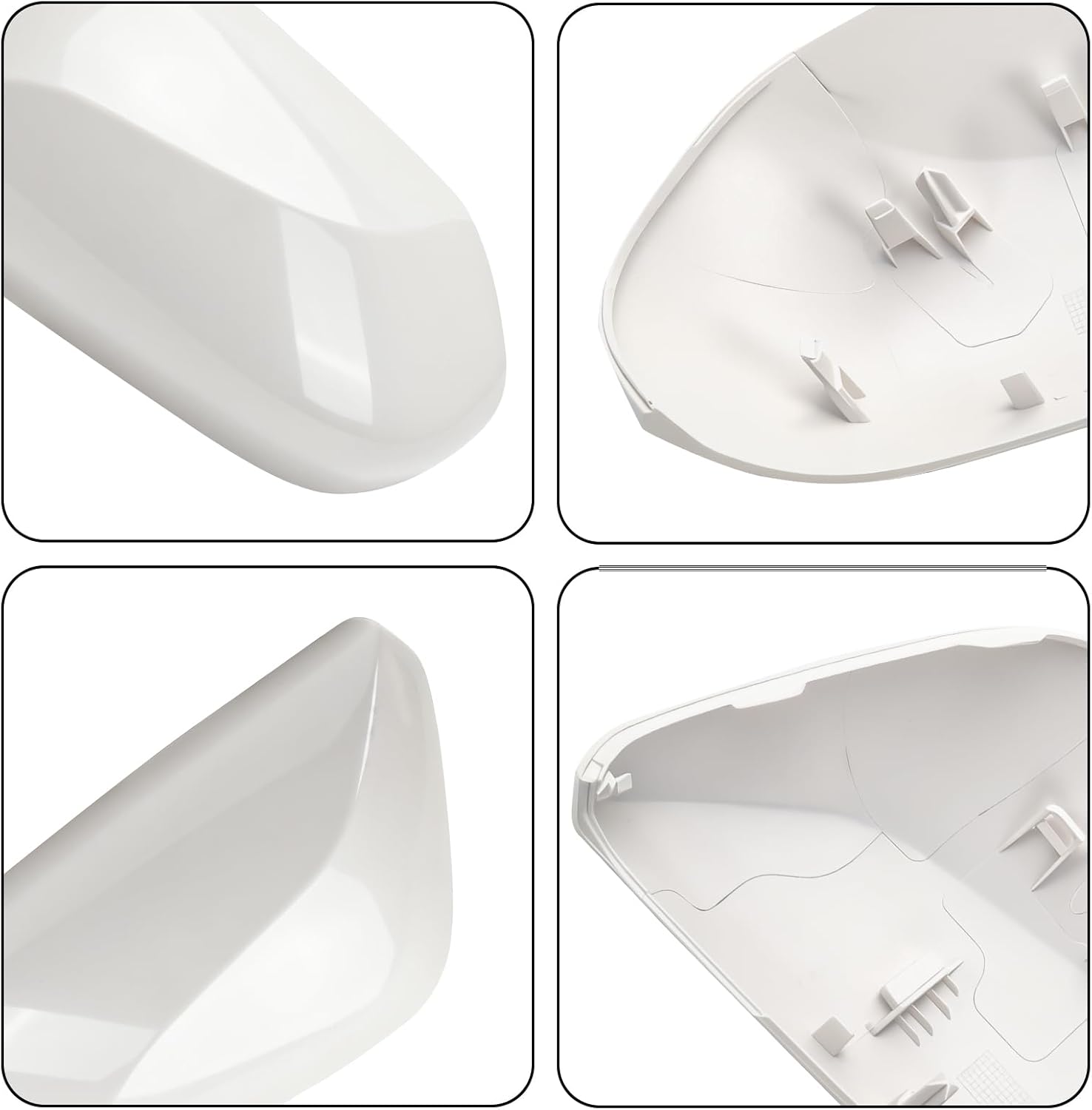 Covelta Left Driver Side Mirror Cover Replacement for 2016-2021 Toyota Prius（White）