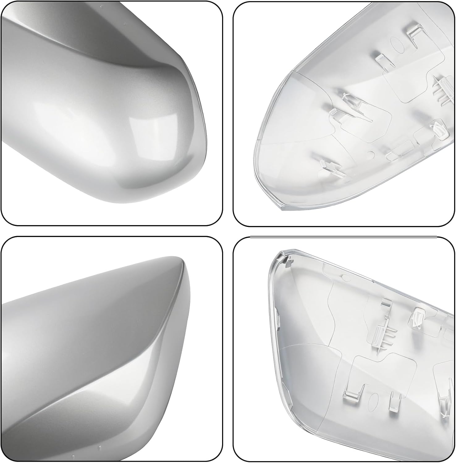 Covelta Left Driver Side Mirror Cover Replacement for 2016-2021 Toyota Prius（Gray）