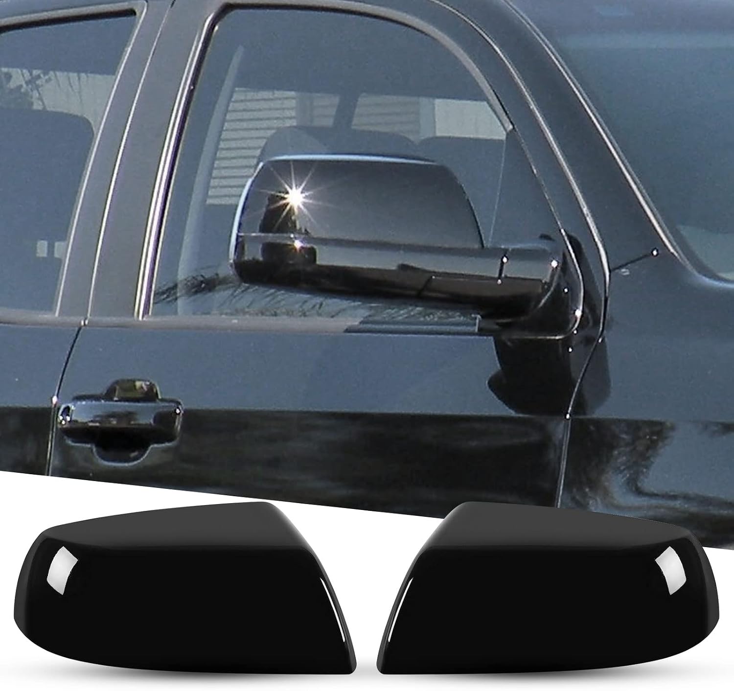 Covelta Mirror Cover Caps Replacement for 2007-2021 Toyota Tundra & Sequoia