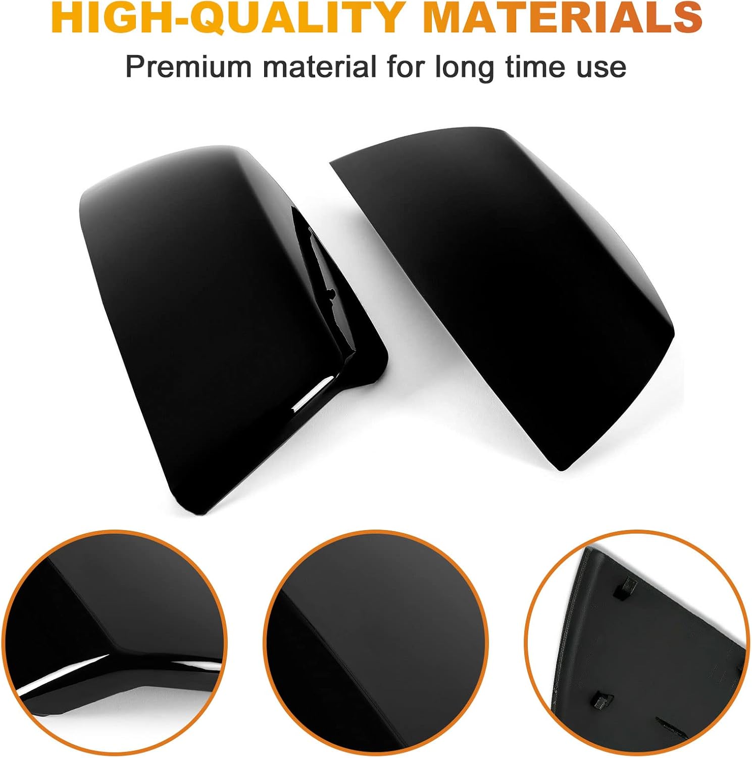 Covelta Mirror Cover Caps Replacement for 2007-2021 Toyota Tundra & Sequoia