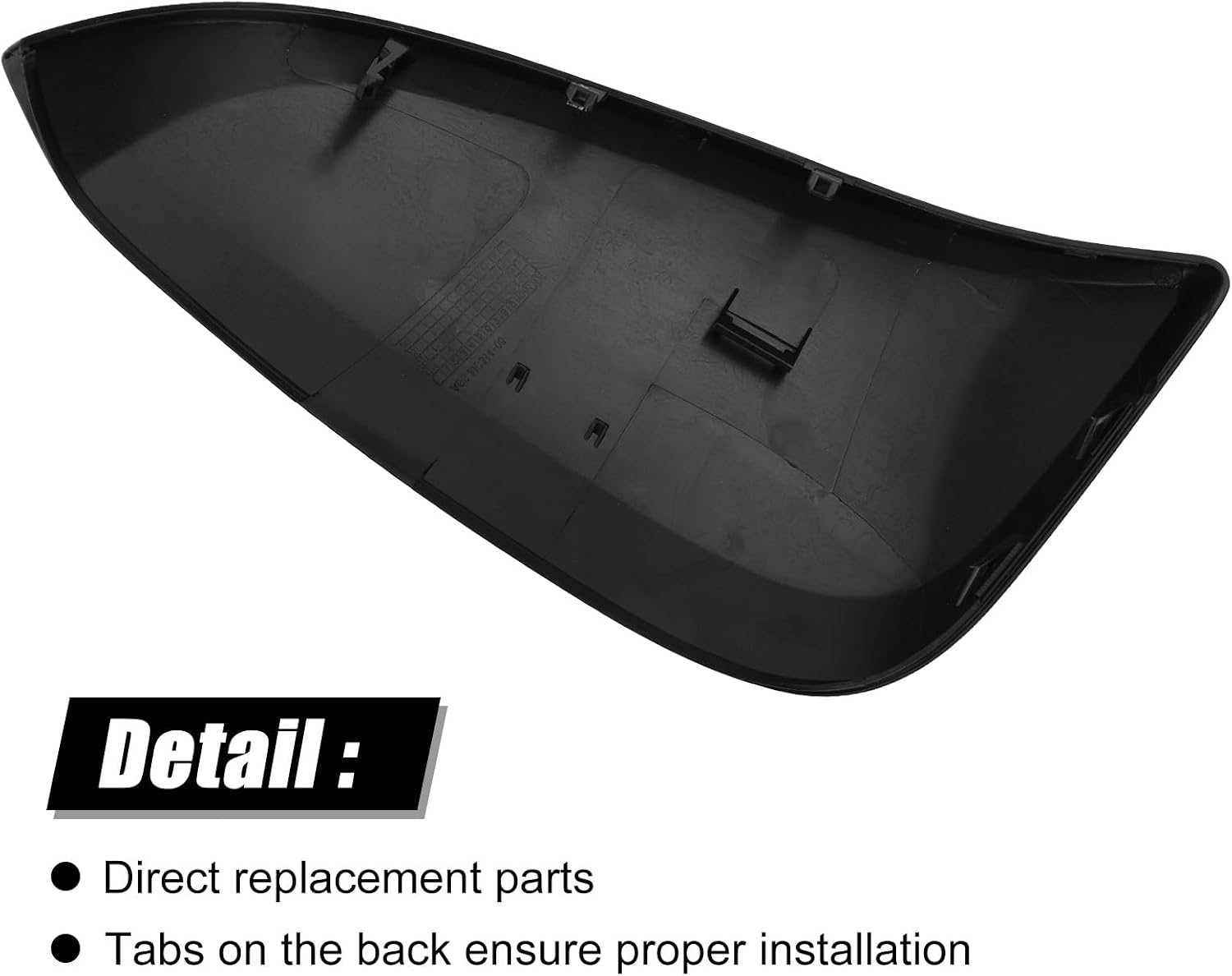 Covelta Mirror Left Driver Cover Caps Replace for 2014-2024 Toyota 4Runner & 2013-2015 Toyota RAV4（Black）