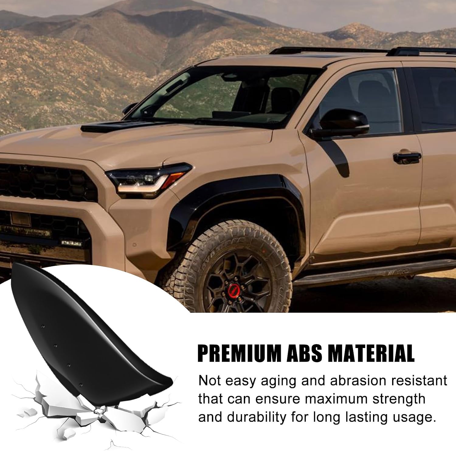 Covelta Mirror Left Driver Cover Caps Replace for 2014-2024 Toyota 4Runner & 2013-2015 Toyota RAV4（Black）