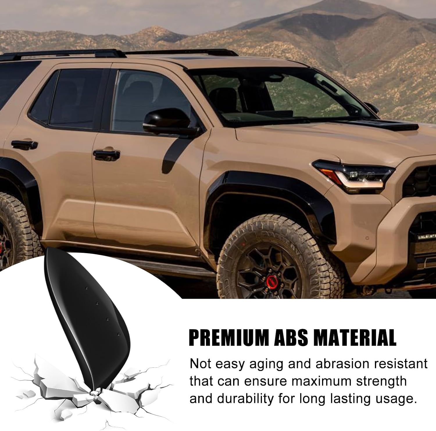 [Copy]Covelta Right Passenger Mirror Cover Caps Replace for 2014-2024 Toyota 4Runner & 2013-2015 Toyota RAV4（Black）