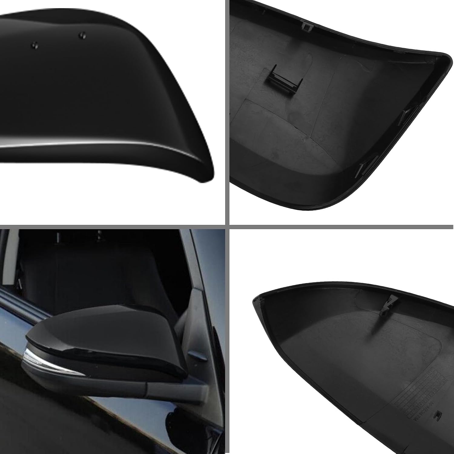 [Copy]Covelta Right Passenger Mirror Cover Caps Replace for 2014-2024 Toyota 4Runner & 2013-2015 Toyota RAV4（Black）