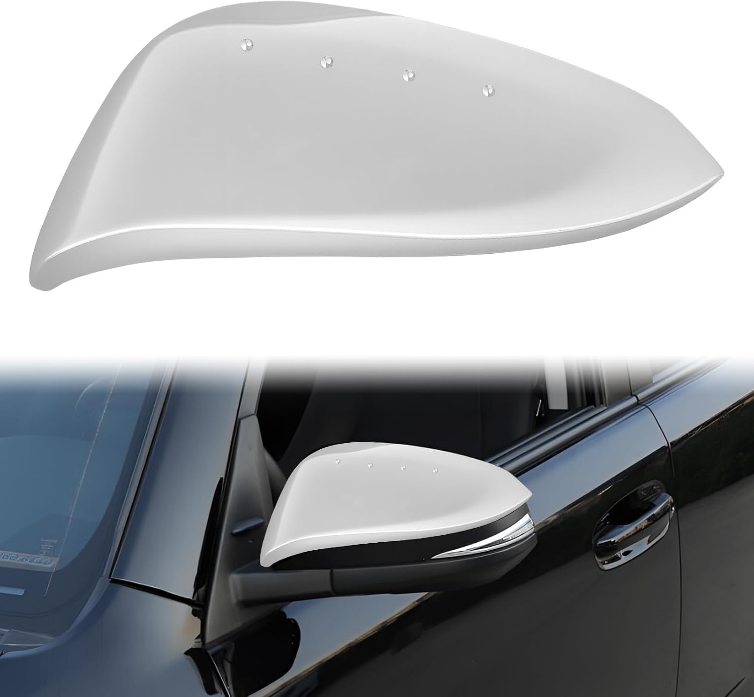 [Copy]Covelta Mirror Left Driver Cover Caps Replace for 2014-2024 Toyota 4Runner & 2013-2015 Toyota RAV4（White）