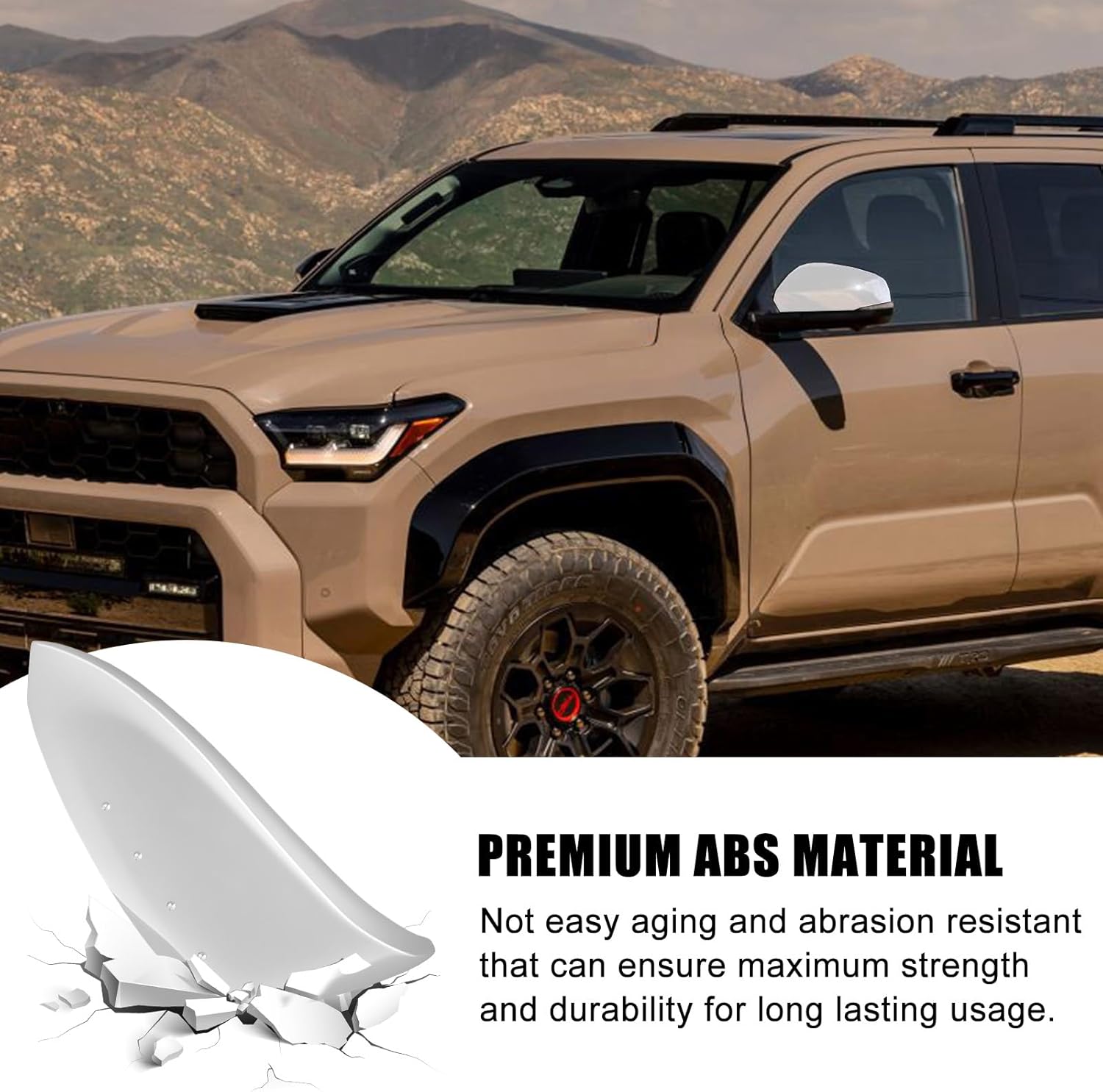 [Copy]Covelta Mirror Left Driver Cover Caps Replace for 2014-2024 Toyota 4Runner & 2013-2015 Toyota RAV4（White）