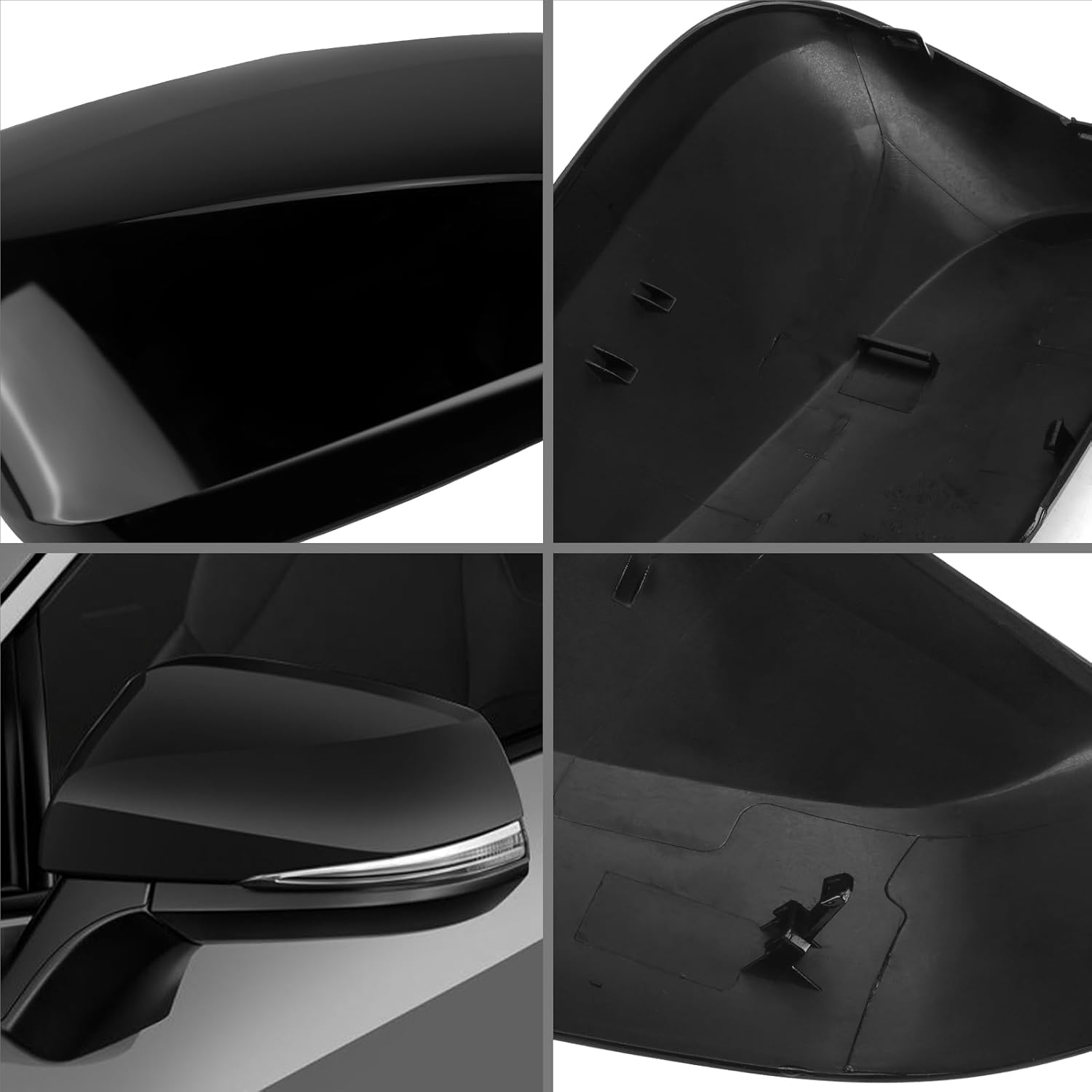 Covelta Mirror Cover Caps Replace for 2019-2025 Toyota RAV4 With Turn Signal Light 