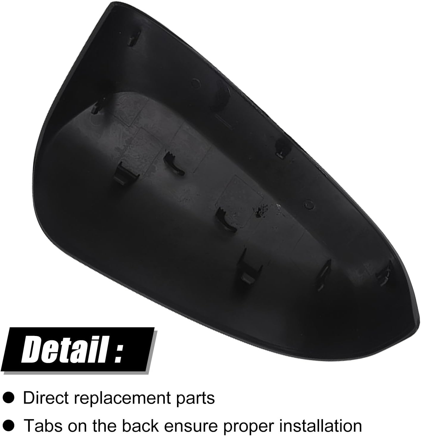 Covelta Left Mirror Cover Caps Replace for 2014-2019 Toyota Corolla Sedan Without Turn Signal Light