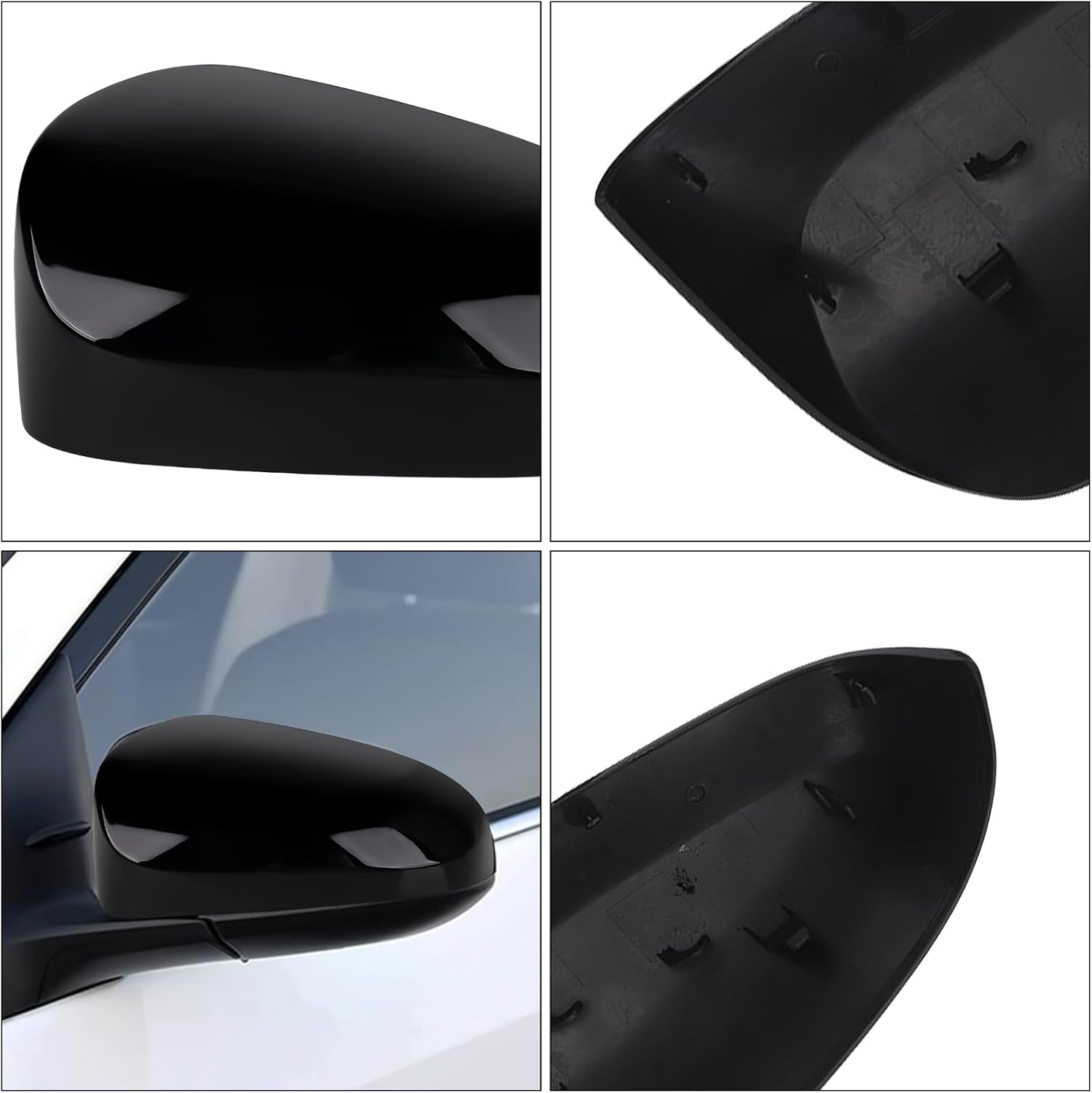 Covelta Left Mirror Cover Caps Replace for 2014-2019 Toyota Corolla Sedan Without Turn Signal Light