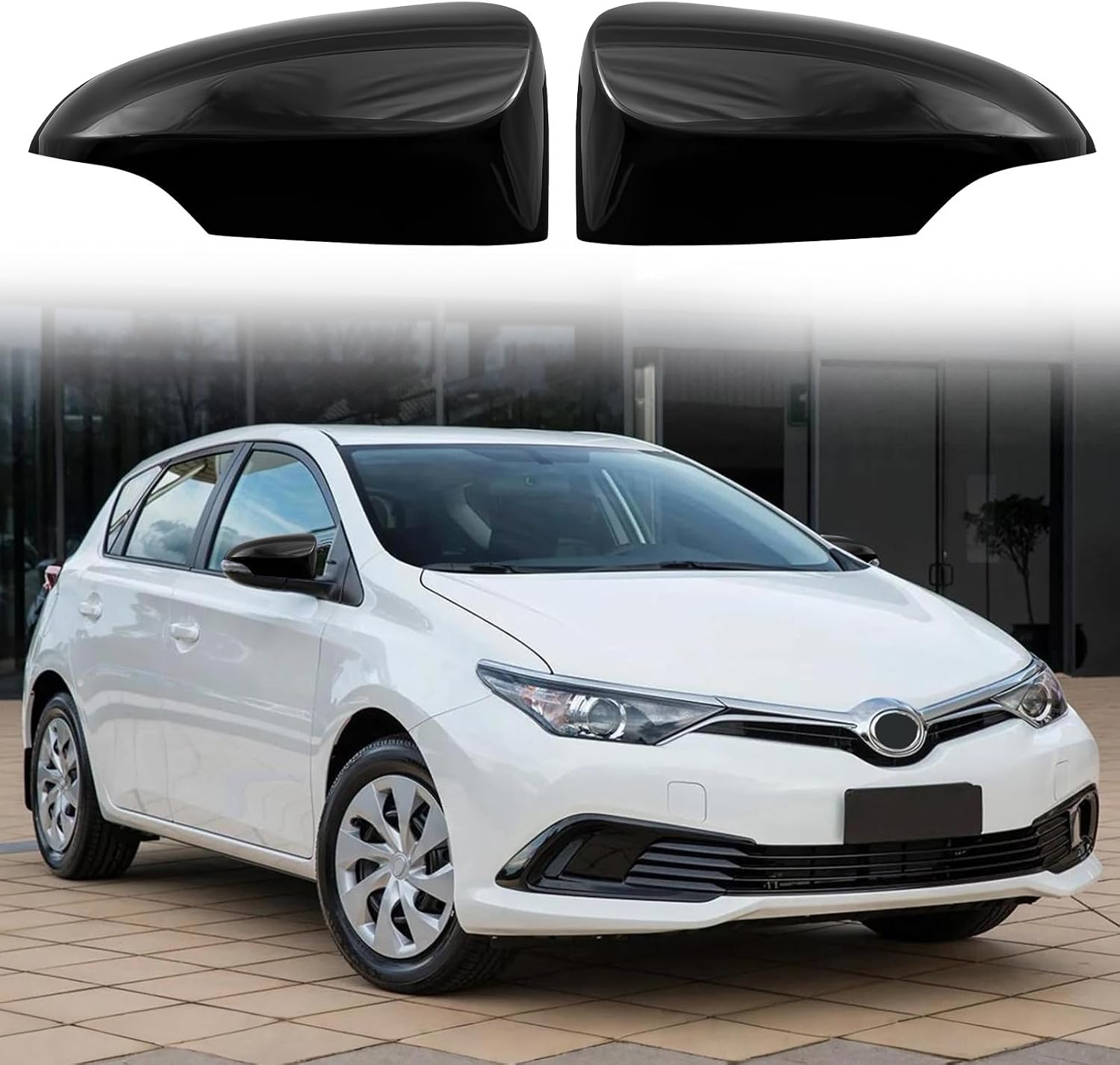 Covelta Mirror Cover Caps Replace for 2014-2019 Toyota Corolla Hatchback With Turn Signal