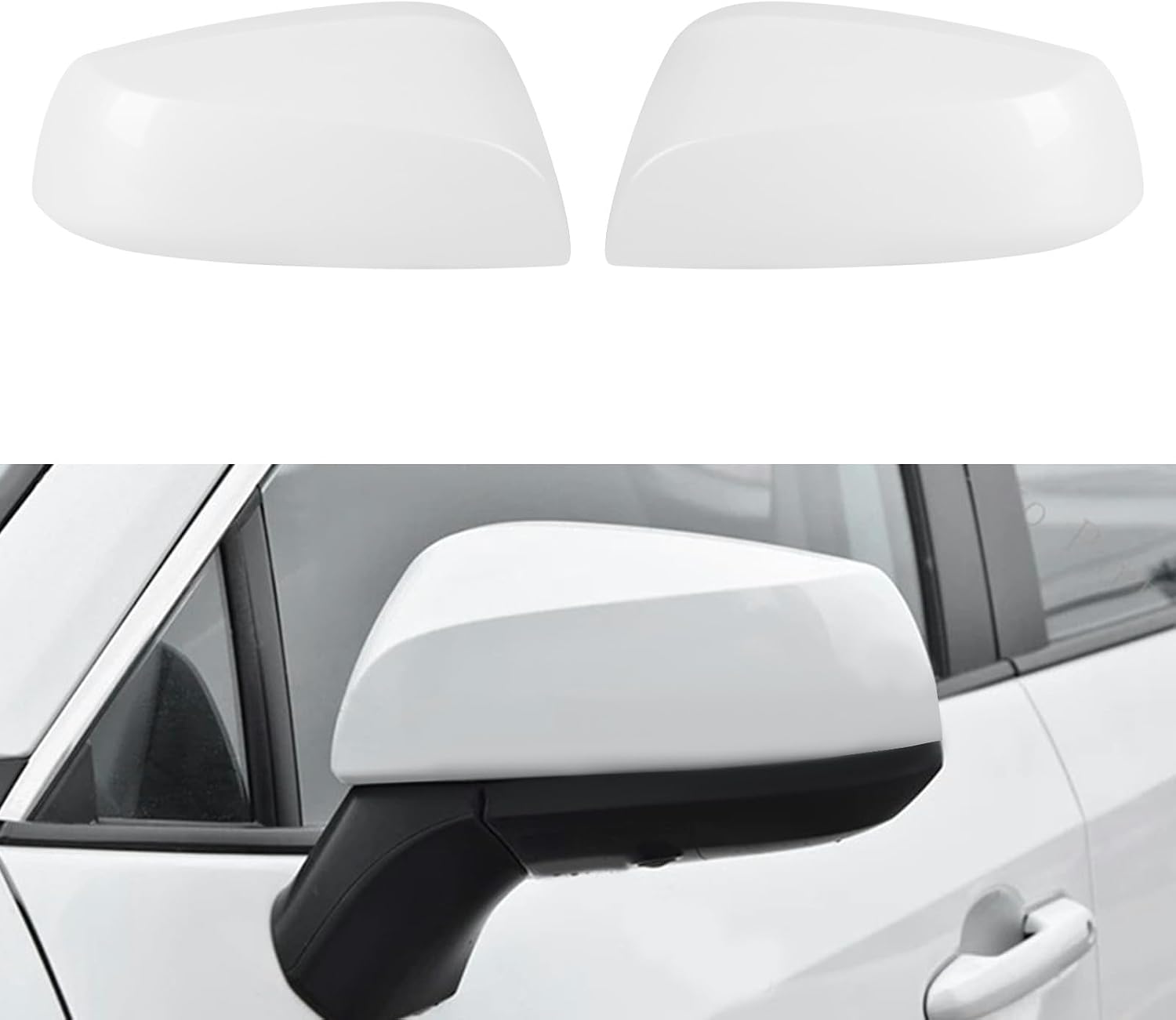 Covelta Mirror Cover Caps Replace for 2019-2025 Toyota RAV4 With Turn Signal
