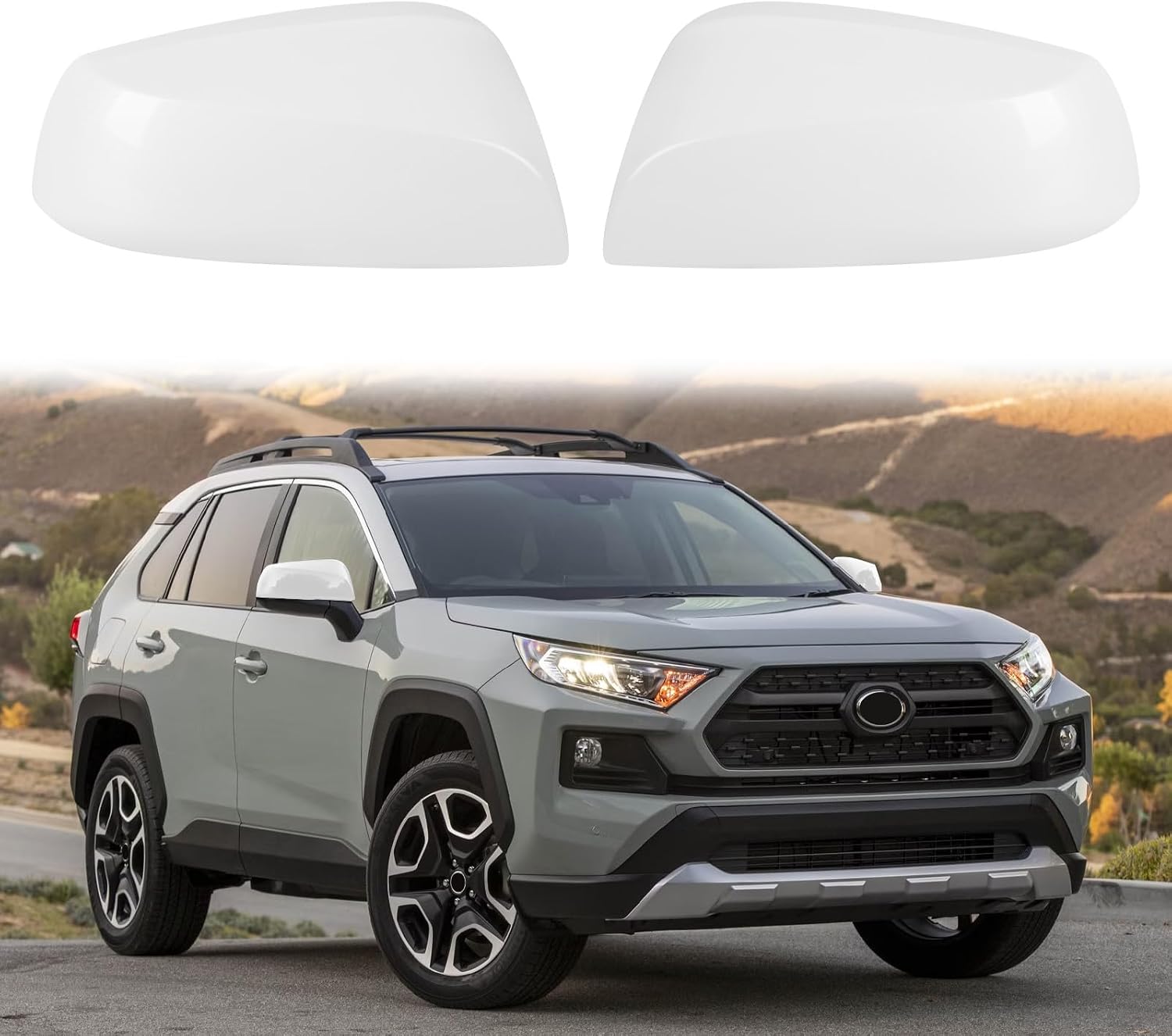 Covelta Mirror Cover Caps Replace for 2019-2025 Toyota RAV4 With Turn Signal
