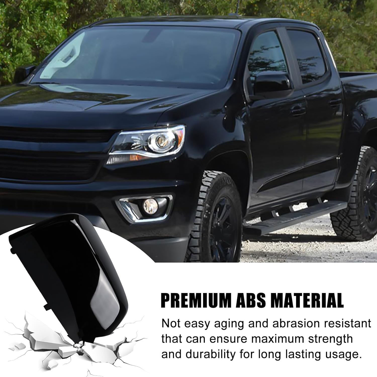Covelta Mirror Cover Caps Replace for 2015-2022 Chevy Colorado & GMC Canyon