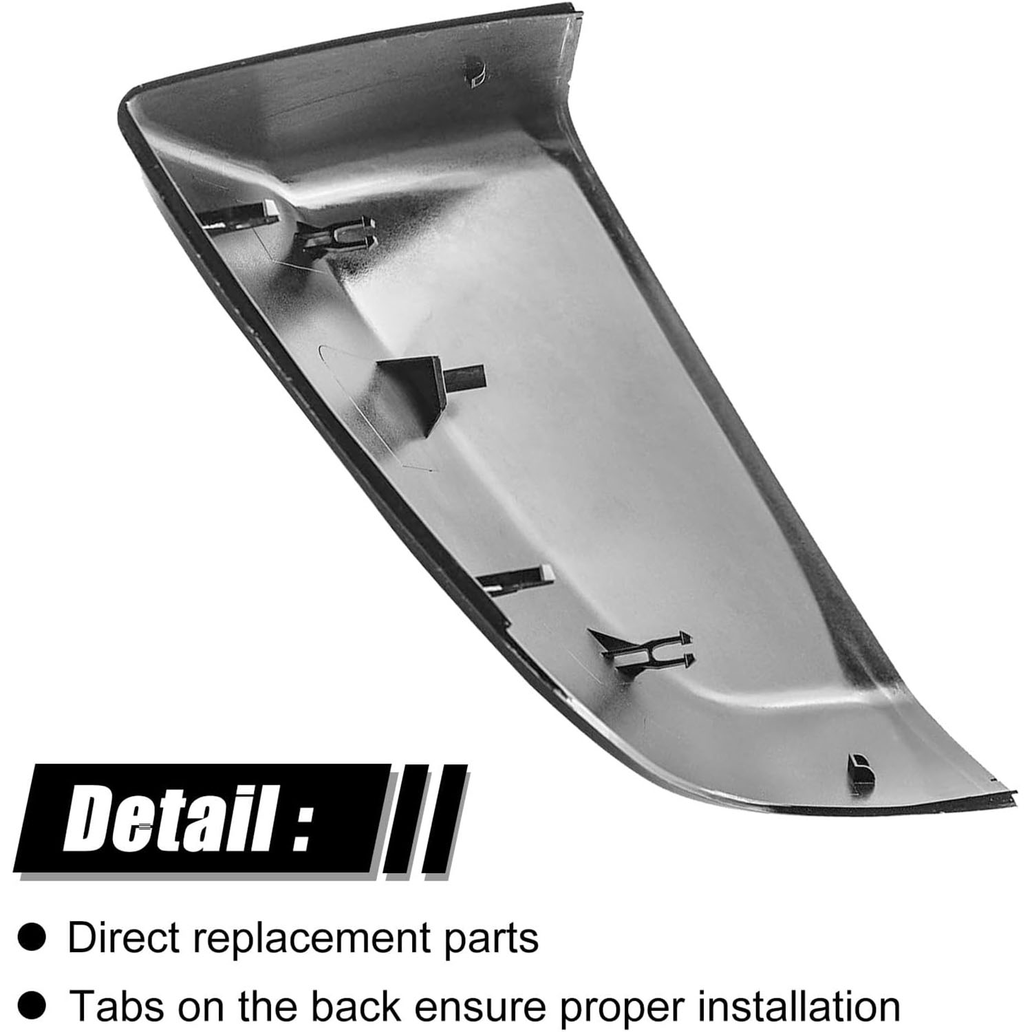 Covelta Mirror Cover Caps Replace for 2021-2025 Chevy Tahoe/Suburban, GMC Yukon/Yukon XL & Cadillac Escalade/ESV（Black）