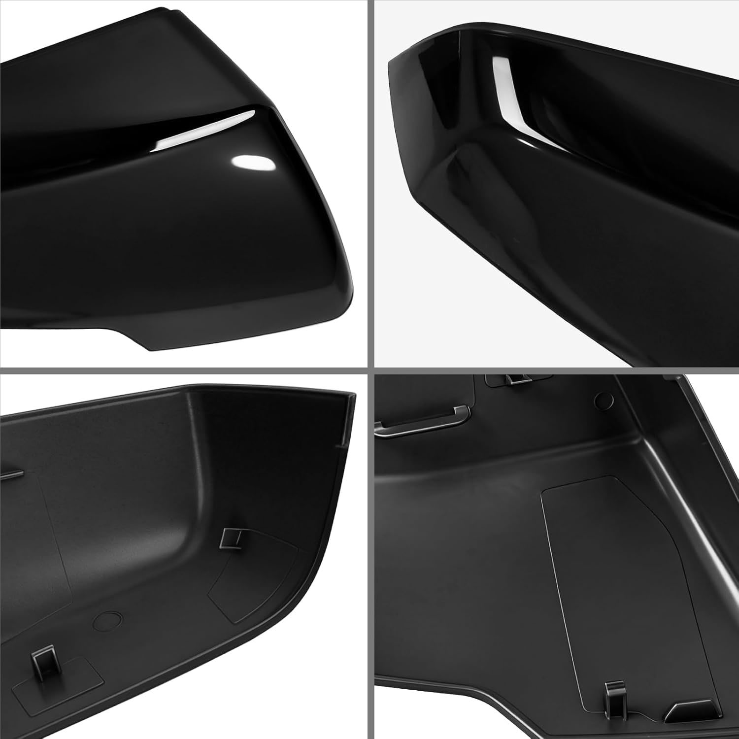 Covelta Right Mirror Cover Cap Replace for 2018-2024 Chevy Traverse & 2020-2023 GMC Acadia (Black)