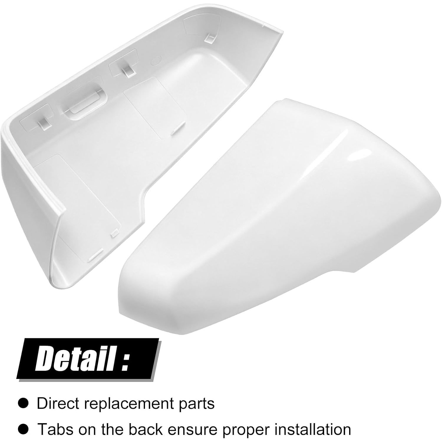 Covelta Right Mirror Cover Replace for 2018-2024 Chevy Traverse & 2020-2023 GMC Acadia (White)