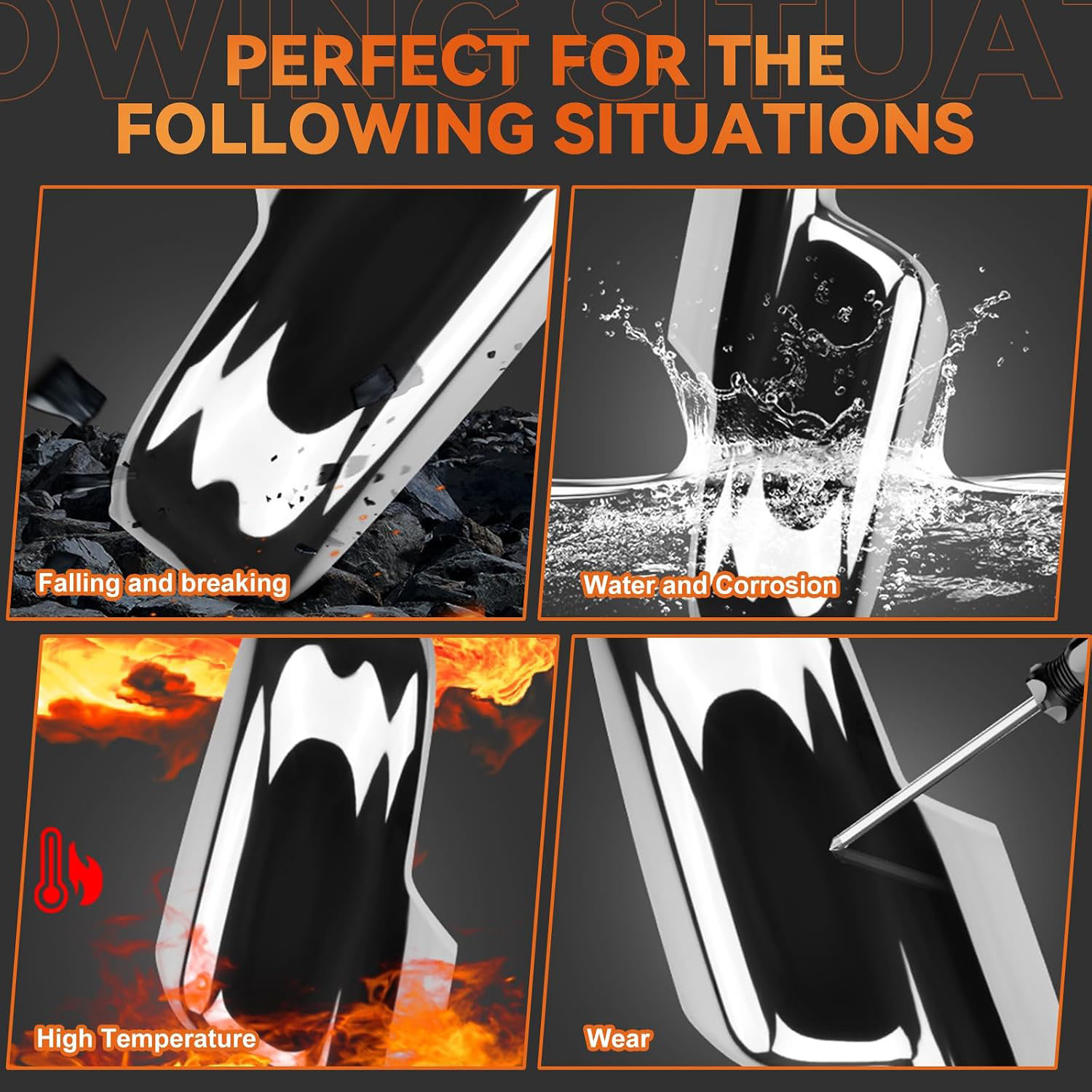 Covelta Mirror Cover Caps Replace for 2019-2025 Dodge Ram 1500 with Turn Signal(Chrome)