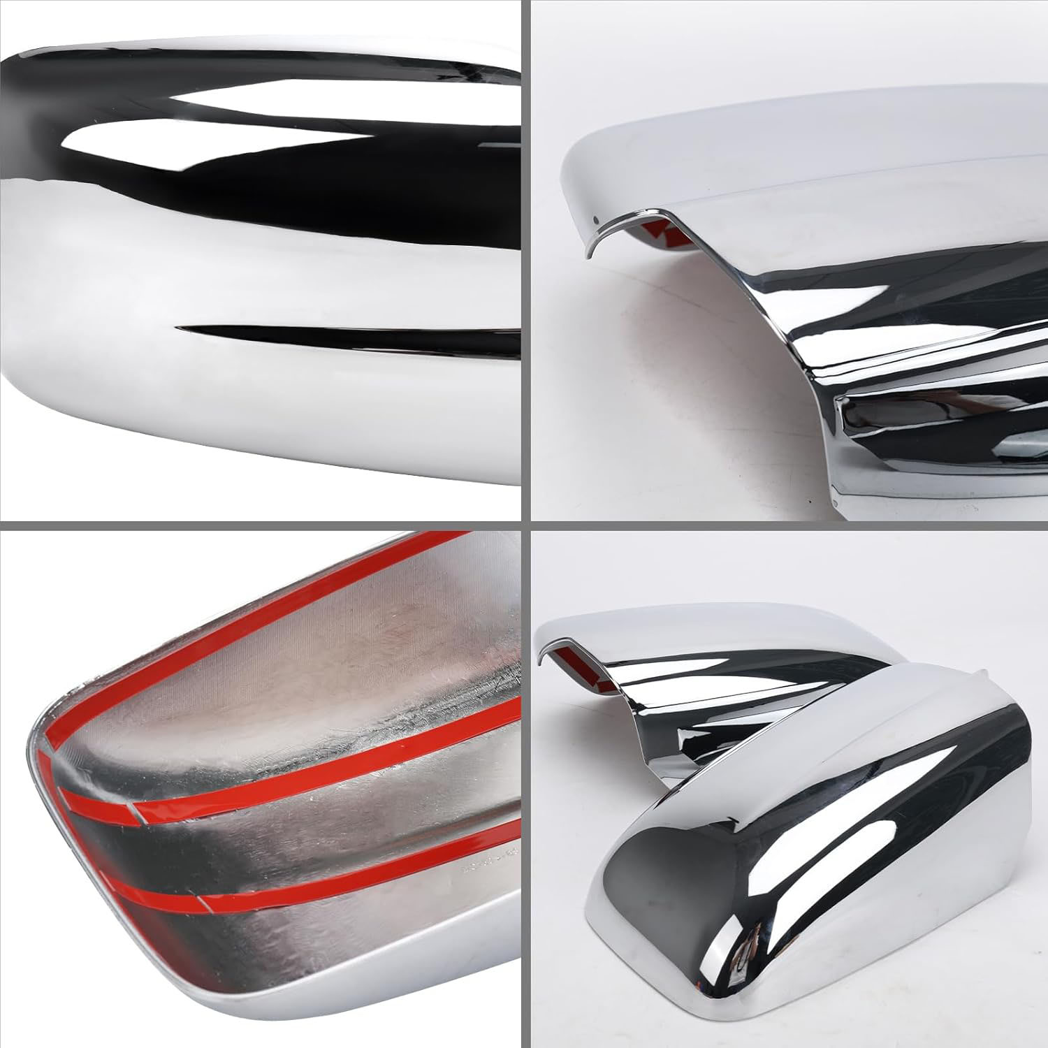 Covelta Mirror Cover Caps Compatible with 2009-2018 Dodge Ram 1500 / 2019-2024 Ram 1500 Classic（Chrome)