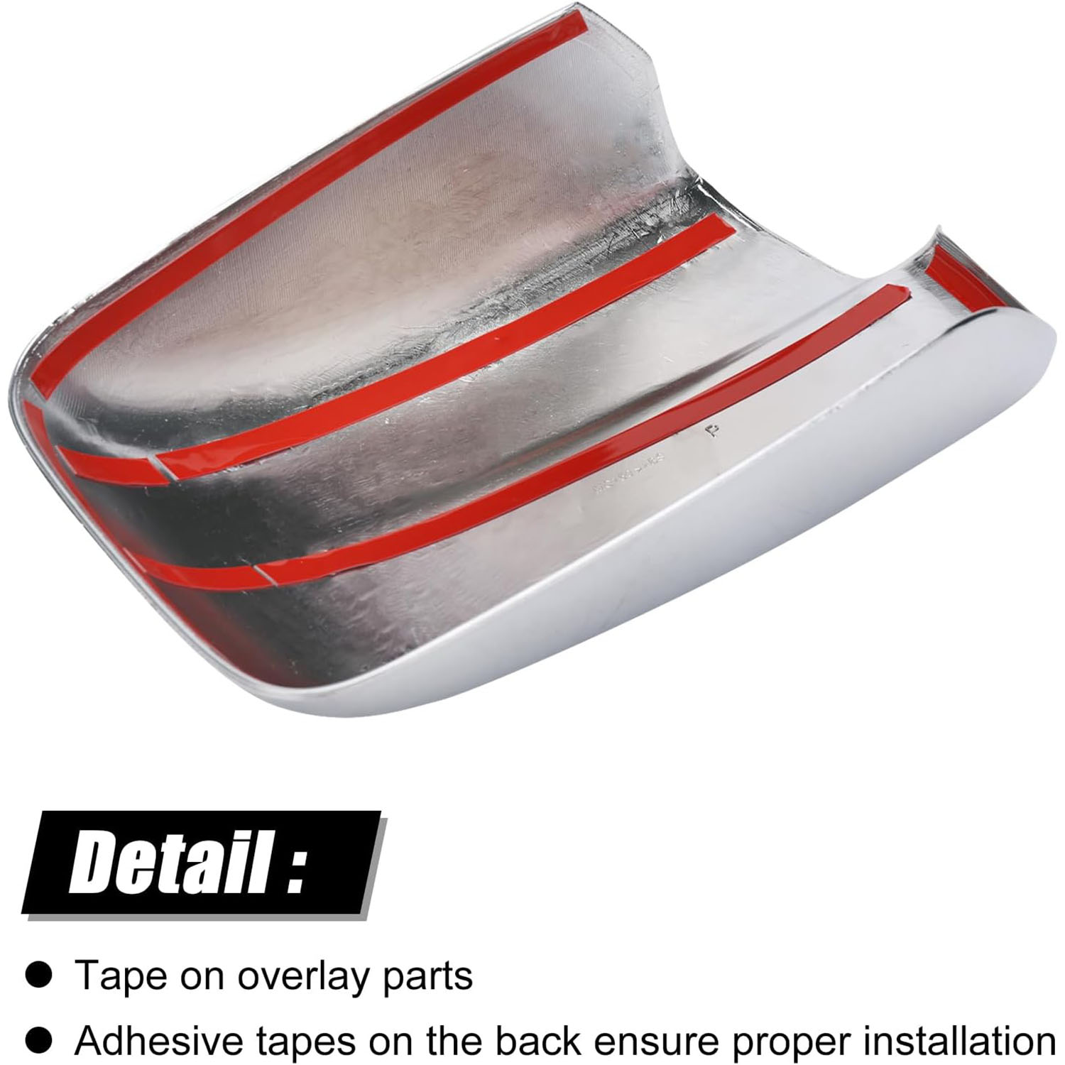 Covelta Mirror Cover Caps Compatible with 2009-2018 Dodge Ram 1500 / 2019-2024 Ram 1500 Classic（Chrome)