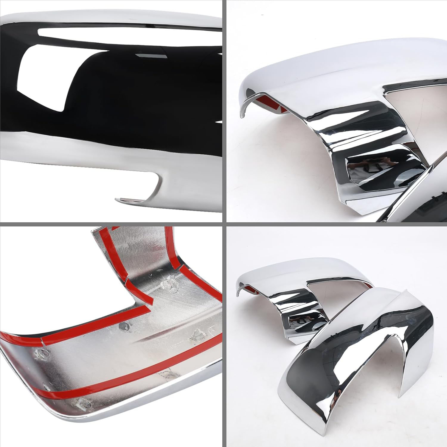 Covelta Mirror Cover Caps with Turn Signal Cut-Outs for 2009-2018 Dodge Ram 1500,2019-2024 Ram 1500 Classic（chrome)