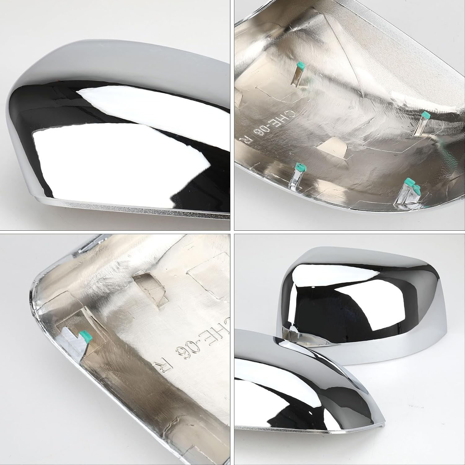 [Copy]Covelta Mirror Cover Caps Replace for 2011-2021 Jeep Grand Cherokee WK2 / 2011-2024 Dodge Durango（Chrome）