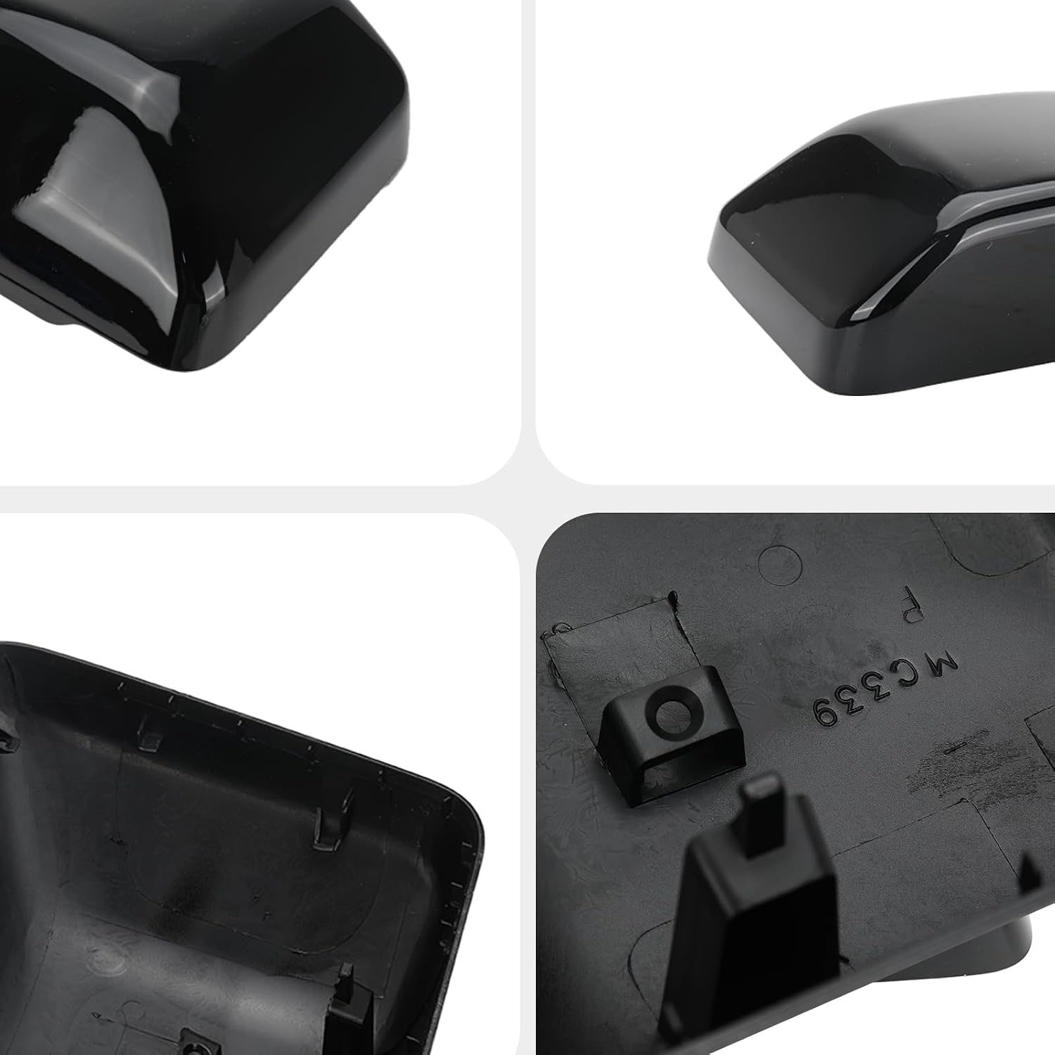 Covelta Mirror Cover Caps Replace for 2018-2025 Jeep Wrangler JL/2020-2025 Gladiator JT(Black)