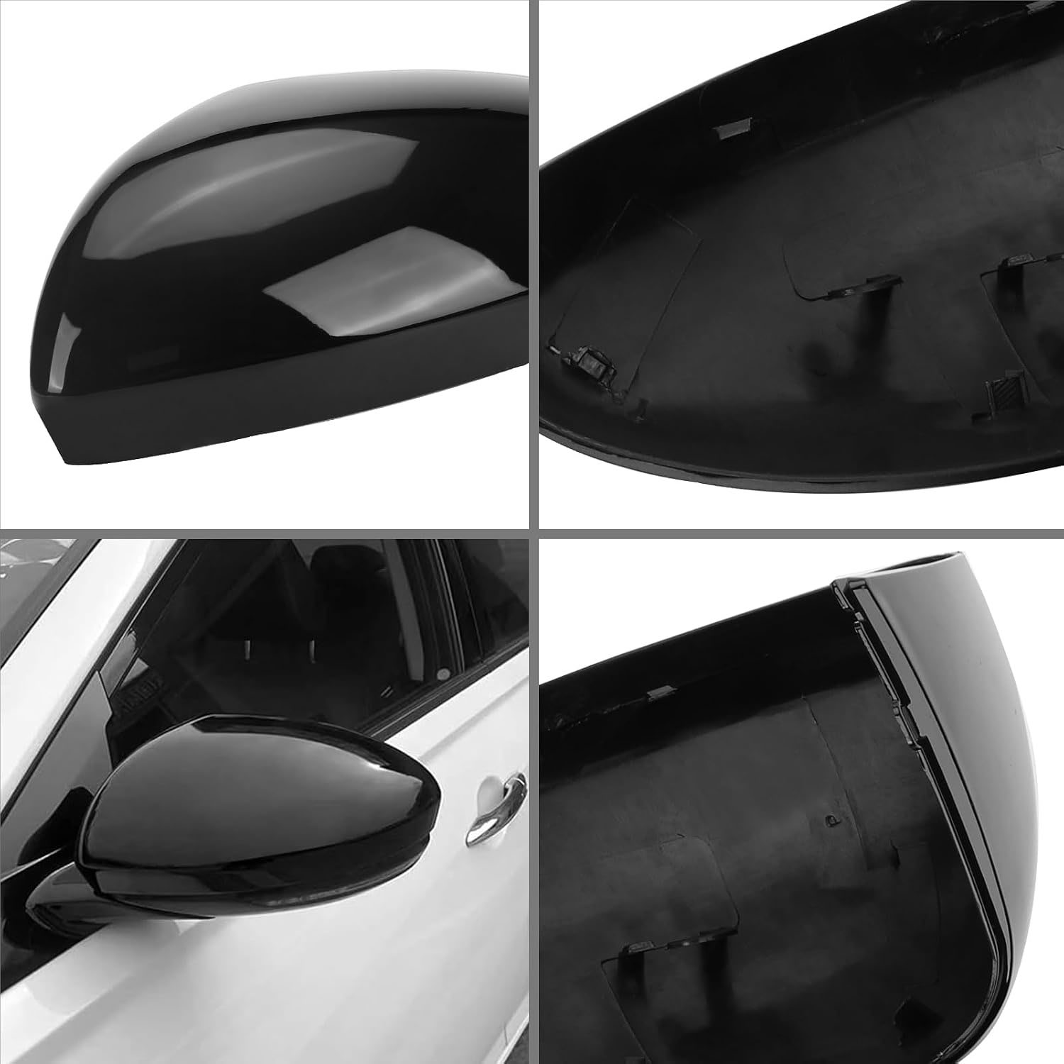 Covelta Mirror Cover Caps Replace for 2019-2025 Nissan Altima（Black）
