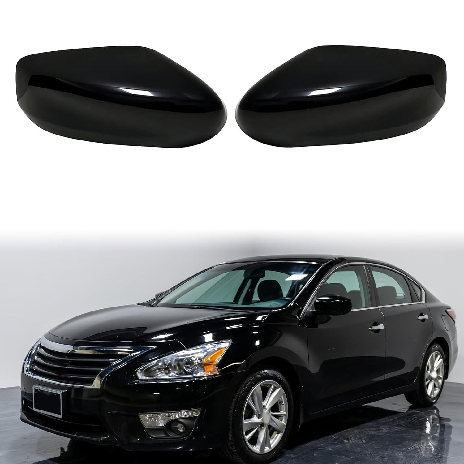 Covelta Mirror Cover Caps Replace for 2013-2018 Nissan Altima Without Turn Signal