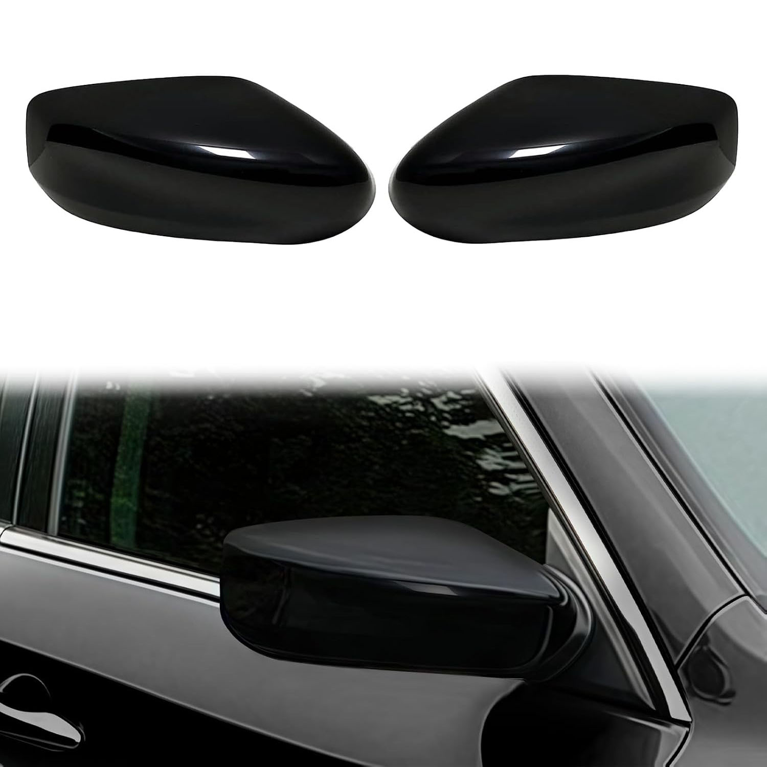 Covelta Mirror Cover Caps Replace for 2013-2018 Nissan Altima Without Turn Signal