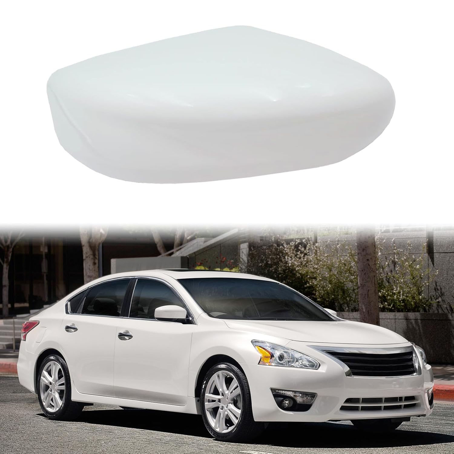 Covelta Right Mirror Cover Replace for 2013-2018 Nissan Altima Without Turn Signal
