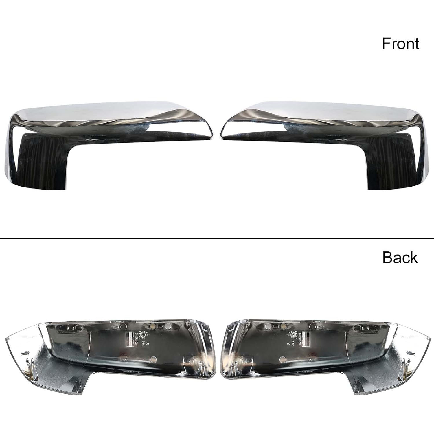 Covelta Mirror Cover Caps Replace for 2019-2025 Chevy Silverado 1500/GMC Sierra 1500(Chrome)