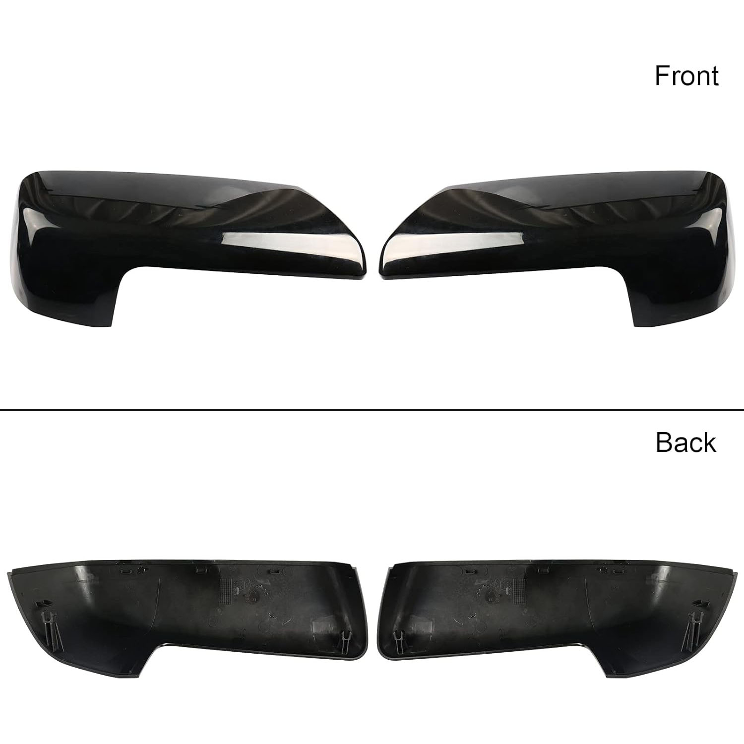 Covelta Mirror Cover Caps Replace for 2019-2025 Chevy Silverado 1500/GMC Sierra 1500(Black)