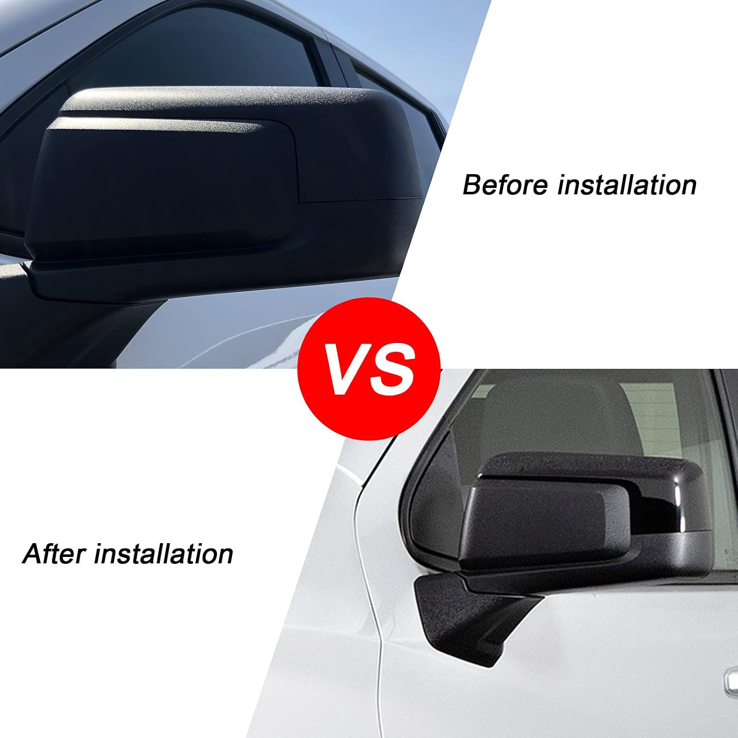 Covelta Mirror Cover Caps Replace for 2019-2025 Chevy Silverado 1500/GMC Sierra 1500(Black)