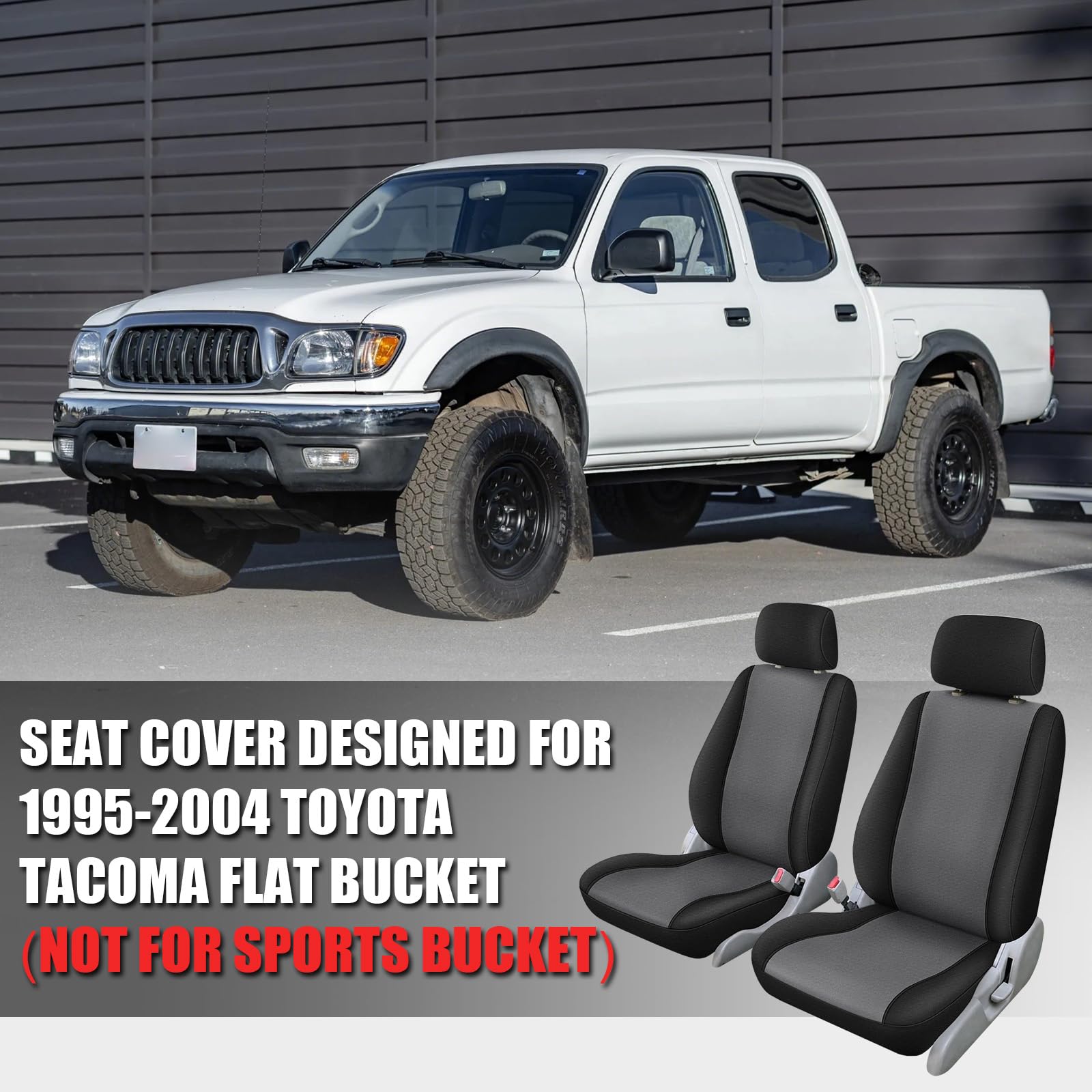 Covelta Front Bucket Seat Covers for 1995–2004 Toyota Tacoma